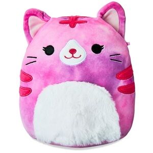Squishmallows Official 8 inch Caeli the Purple Tie-Dye Tabby Cat